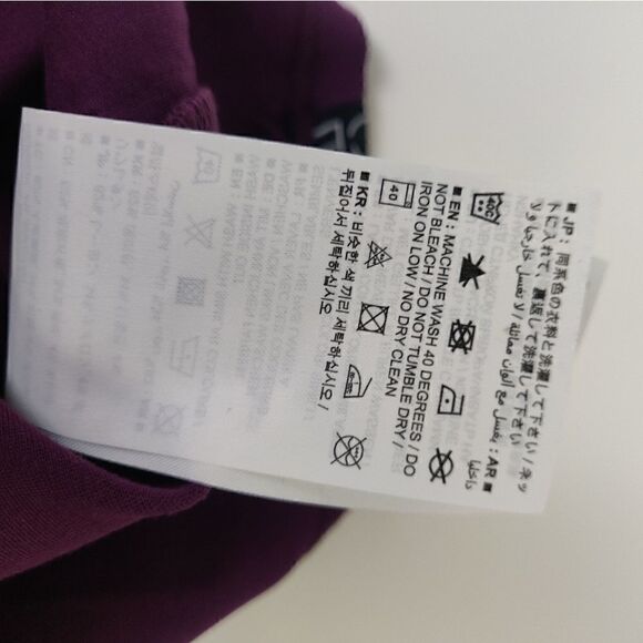 💥 NWT ONEPIECE PURPLE MOCK NECK SHORT SLEEVE TUNIC LONG SHIRT SIZE M - Picture 14 of 14